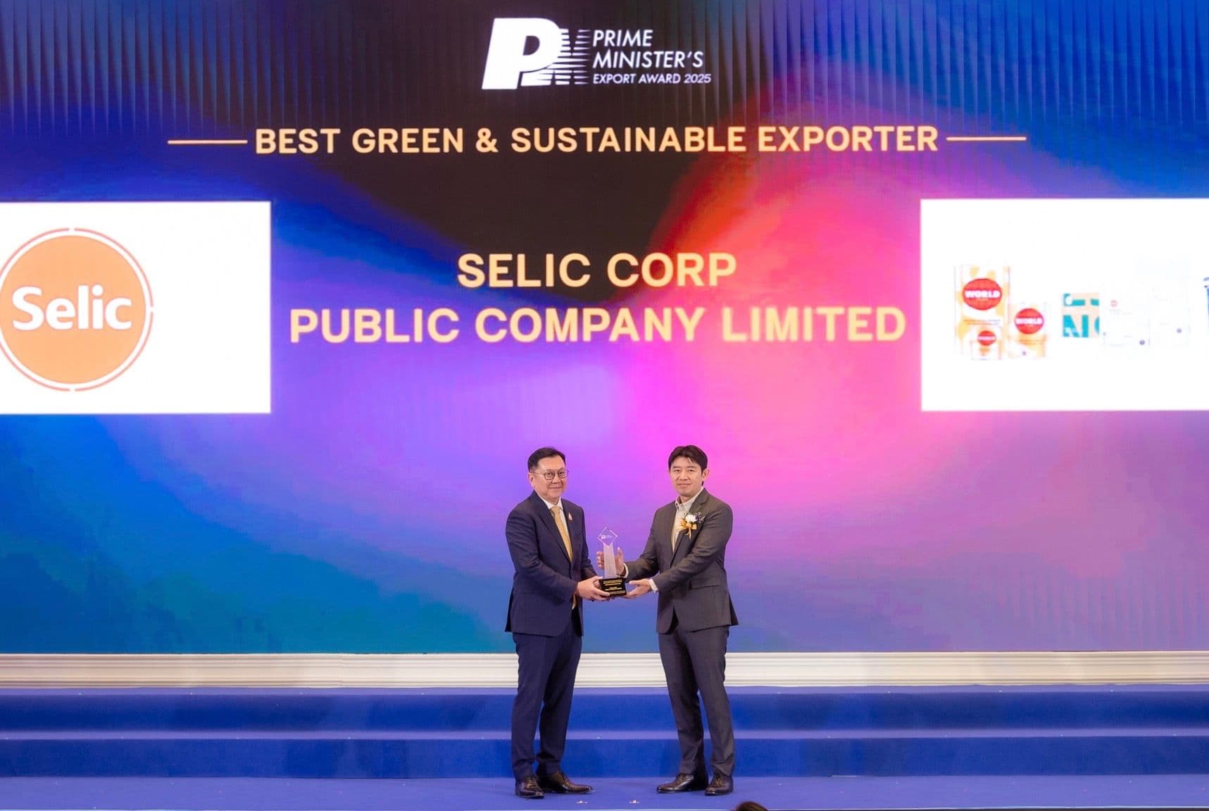 บริษัท ซีลิค คอร์พ จำกัด (มหาชน) ได้เข้าร่วมพิธีประกาศรางวัล ผู้ประกอบธุรกิจส่งออกดีเด่น ปี 2568